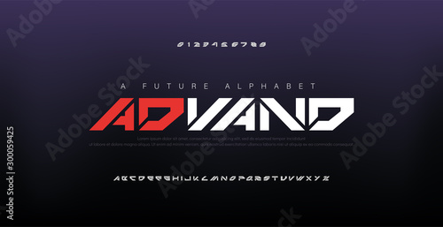 Abstract digital modern alphabet fonts. Typography technology electronic dance music future creative font. vector illustraion