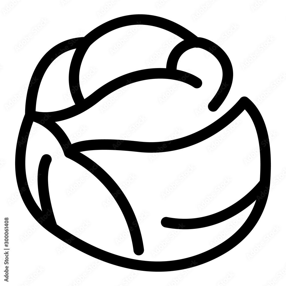 Natural cabbage icon. Outline natural cabbage vector icon for web design isolated on white background Natural cabbage icon. Outline natural cabbage vector icon for web design isolated on white background