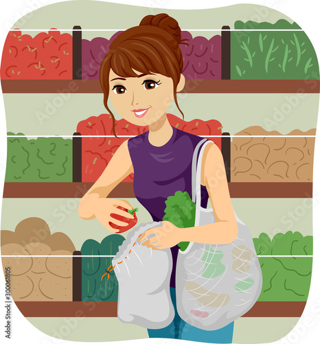 Teen Girl Bulk Shop Net Bag...