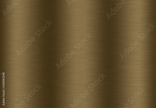Stainless steel gold polished metal surface background or aluminum brushed silver texture with reflection.