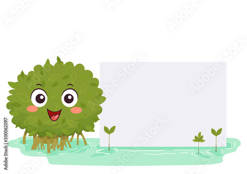 Mangrove Mascot Board Illus...