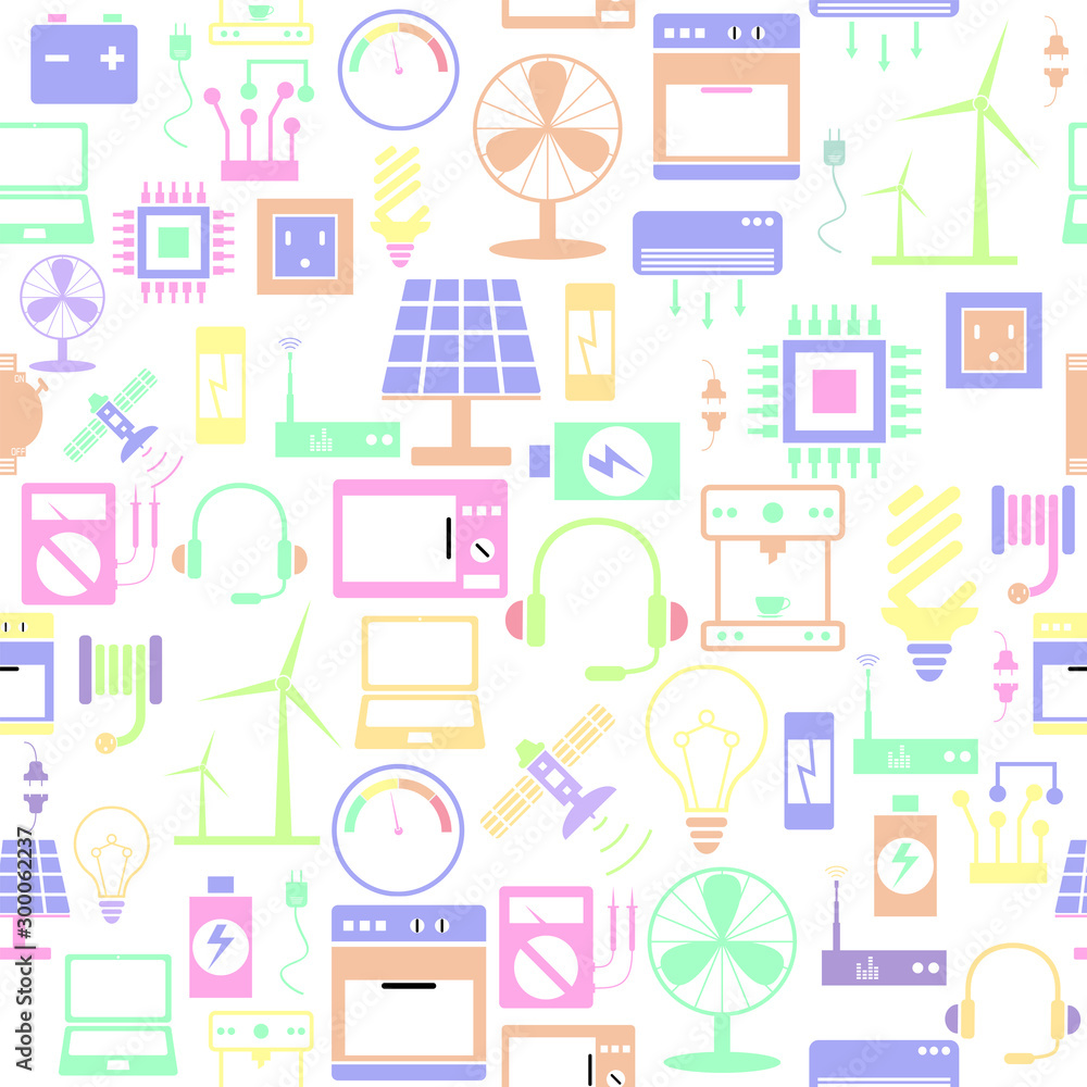 electric seamless pattern background icon. electric seamless pattern background icon.
