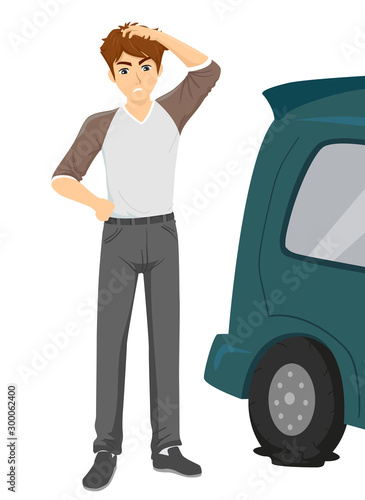 Teen Guy Basic Tire Replace...