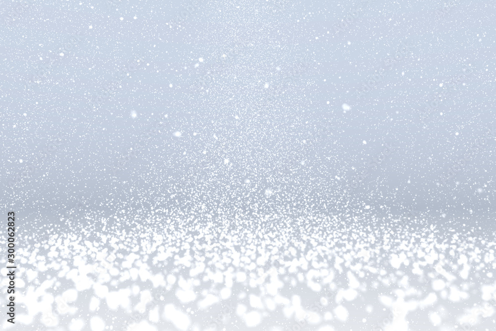 Obraz premium Winter Snow, White Background