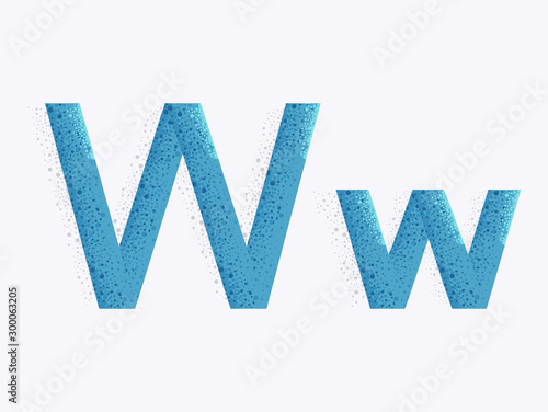 Letter Alphabet W Illustration