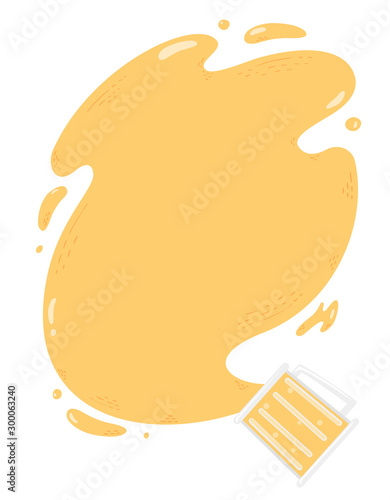 Beer Mug Spill Illustration