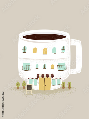 Coffee Building Miniature I...