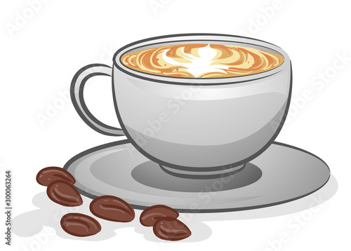 Coffee Latte Hot Illustration
