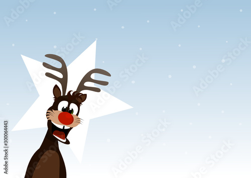 Rentier Winter Schnee