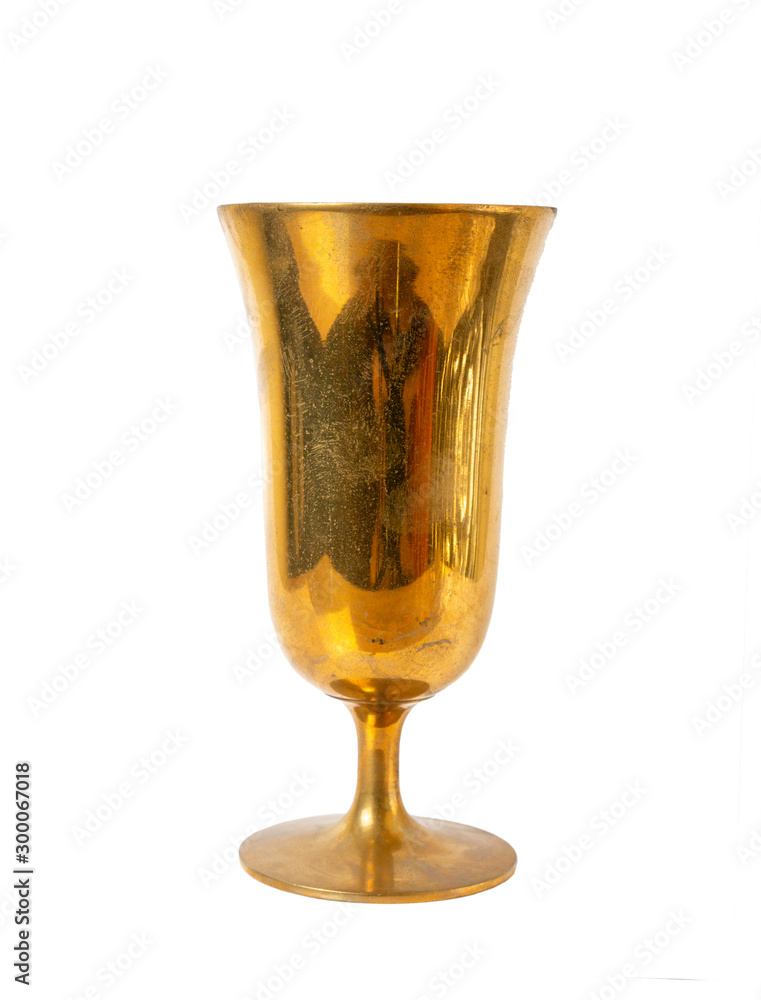 Old Drinking Brass Wine Glass