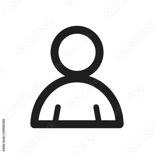 Member icon flat vector black shape design illustration