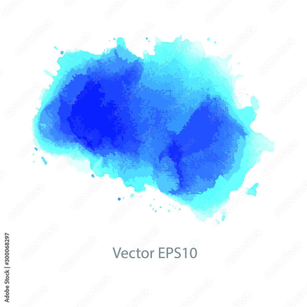 blue watercolor background. vector background	