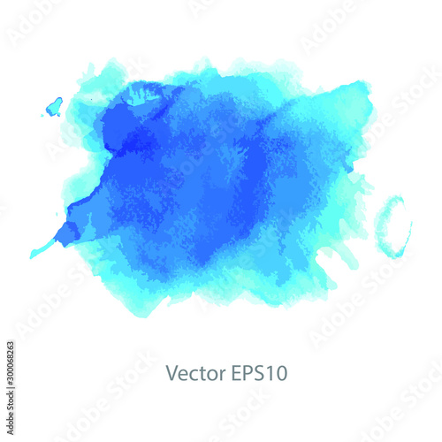 blue watercolor background. vector background	