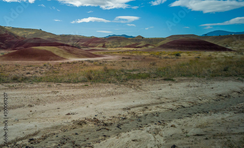 Awesome images of the colorful well preserved John Day Fossil Beds Painted Hills Overlook Area in Mitchell Oregon
