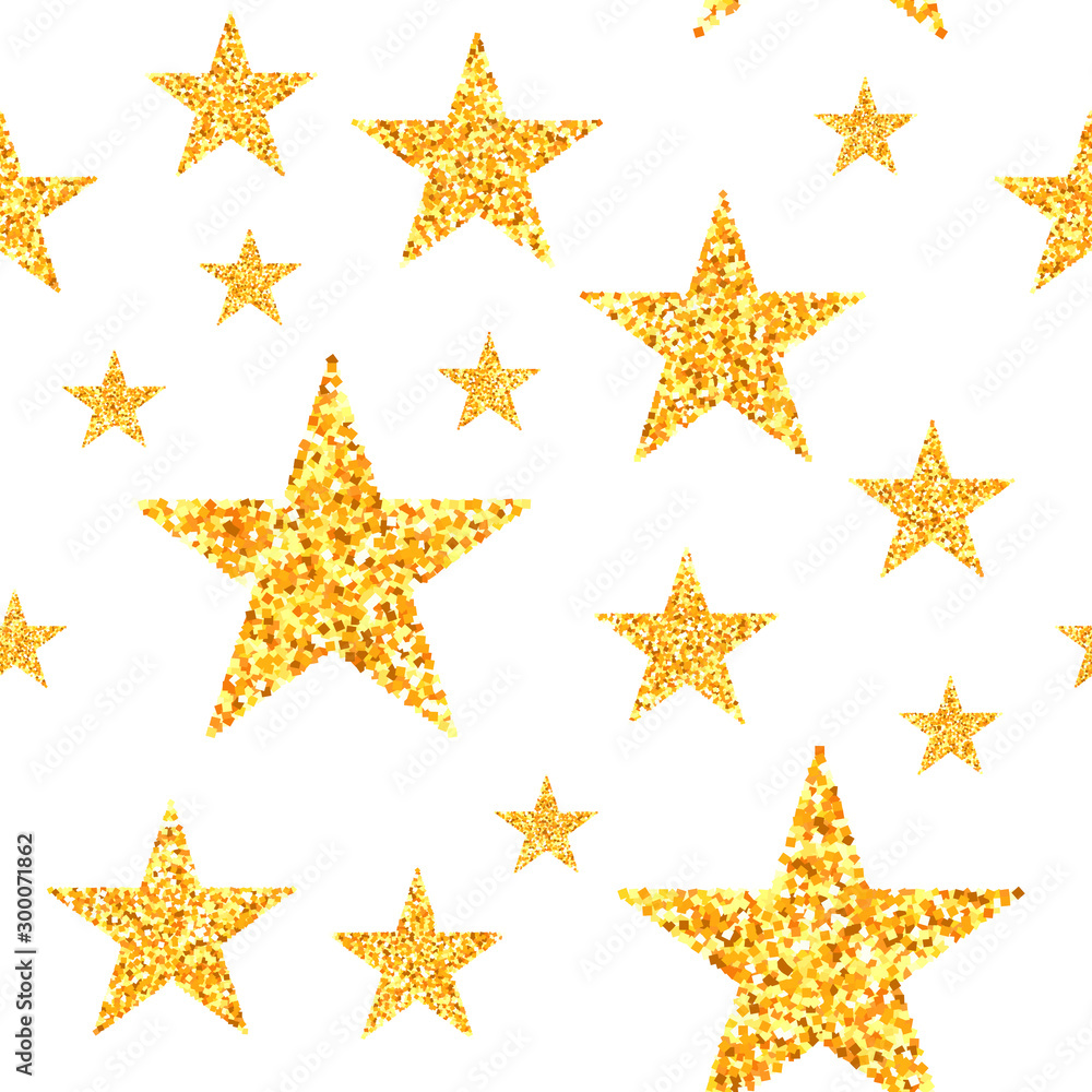 Gold star seamless pattern Gold star seamless pattern