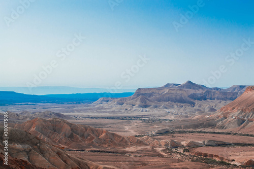 Jewish desert with mountains in Israel