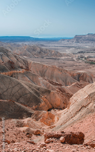 Jewish desert with mountains in Israel