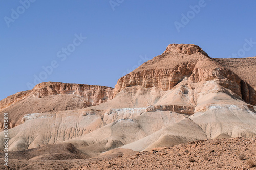 Jewish desert with mountains in Israel