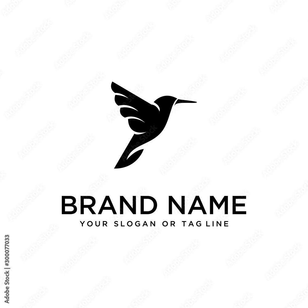 Fototapeta premium bird design logo vector white background template