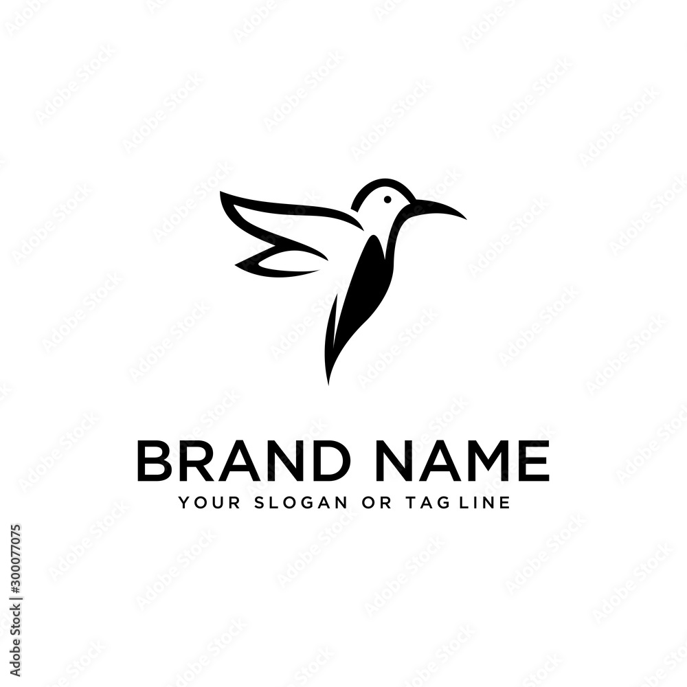 bird design logo vector white background template bird design logo vector white background template