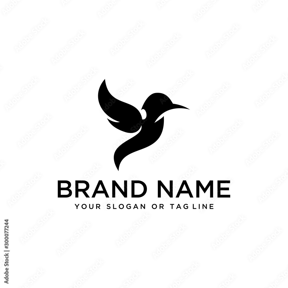 bird design logo vector white background template bird design logo vector white background template