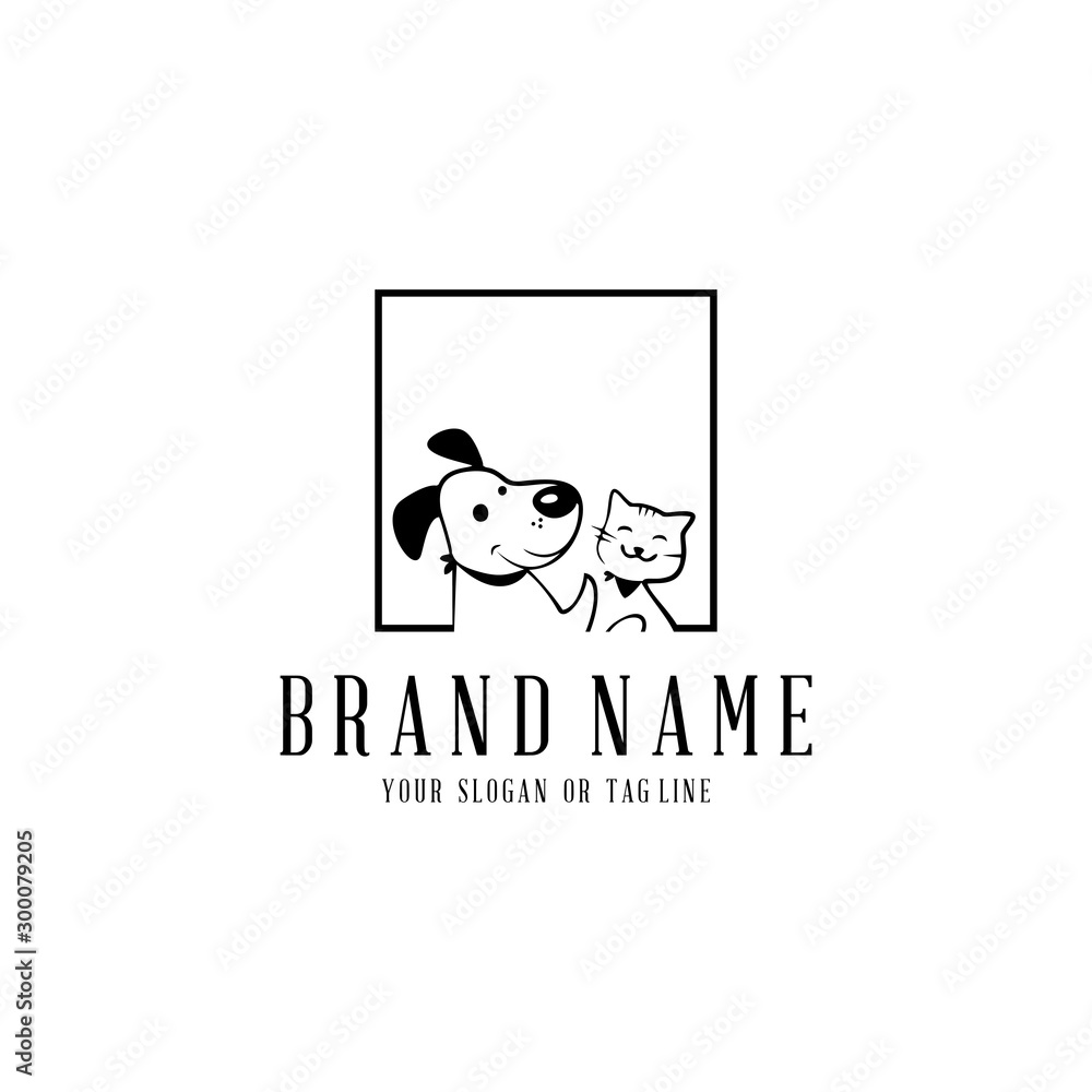 creative logo design Dog and Cat vector template creative logo design Dog and Cat vector template