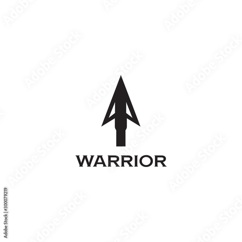 Spear logo design vector template