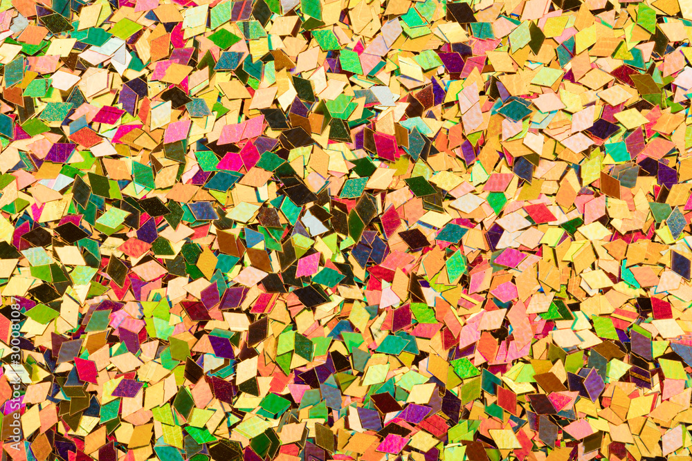 Awesome holographic glitter background, your colourful texture for shiny design.