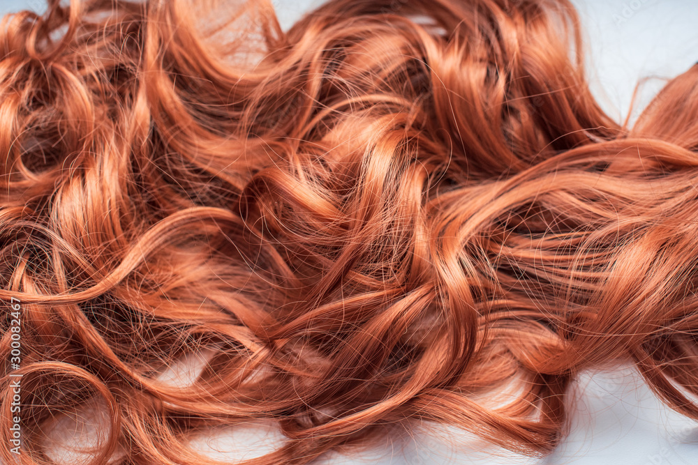 Wigs, hair. Womens beauty concept - obrazy, fototapety, plakaty 
