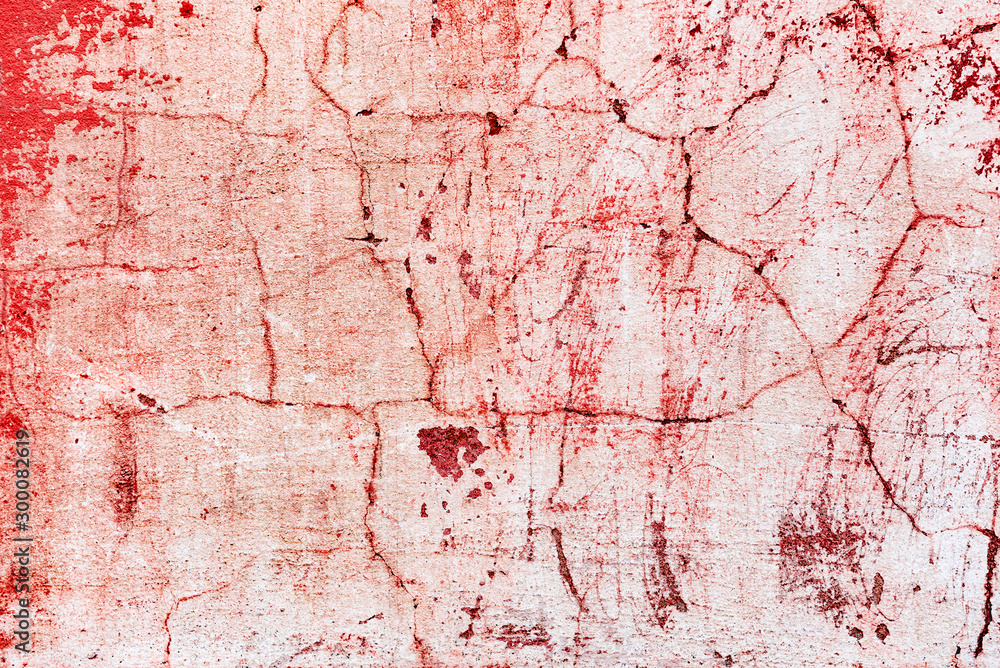 Obraz premium Texture of a concrete wall with cracks and scratches which can be used as a background