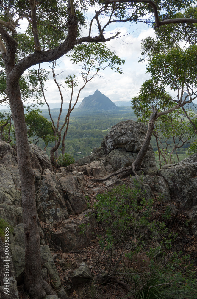 Glass House Mountains on the sunshine coast australia Glass House Mountains on the sunshine coast australia