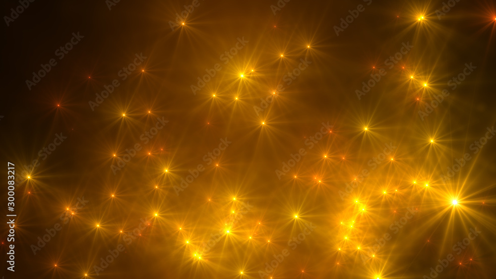 Abstract star and particle background