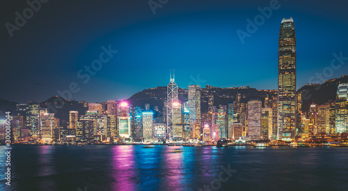 Photography Long exposure photography of Victoria Harbor in Hong Kong