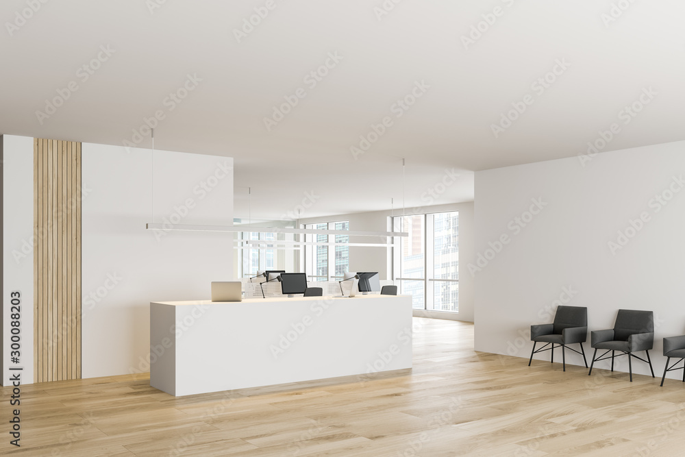 Reception and lounge area in modern office Reception and lounge area in modern office