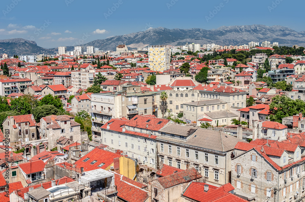 Roofs of houses in Split.
