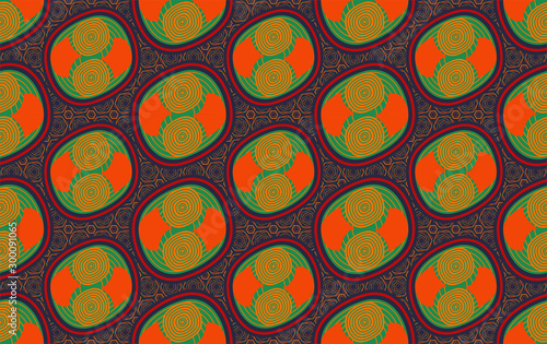 Wallpaper Mural Modern seamless pattern geometric shape design for Clothing Background Carpet Wallpaper Cut Batik Fabric Vector Illustration Style Embroidery Torontodigital.ca