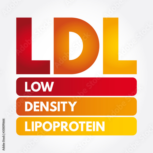 LDL - Low-Density Lipoprotein acronym, medical concept background