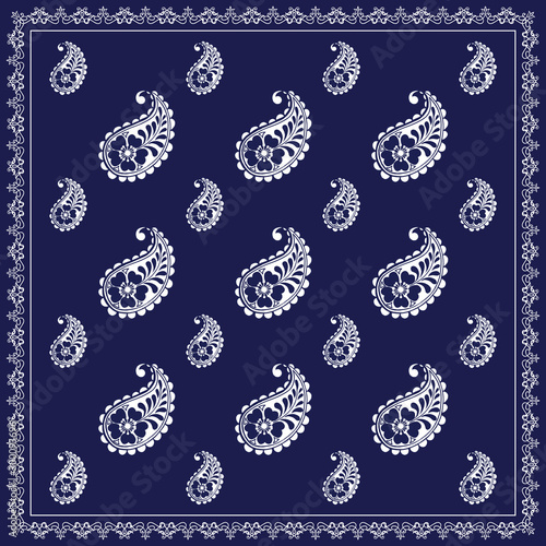 Vector ornament paisley Bandana Print