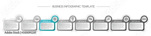 Business infograph with icons. Vector