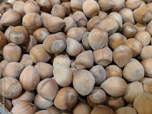 background of hazelnuts © LeaAndMe