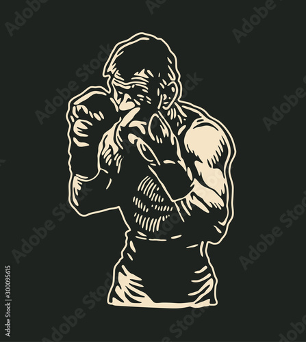 Boxers Logo Design. Vector Illustration.