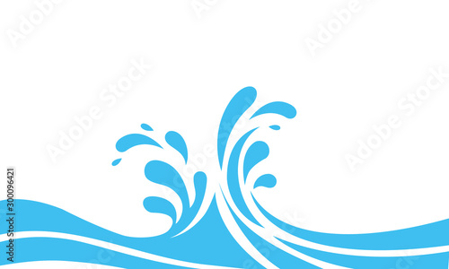 Fotografia Water Wave Logo abstract design