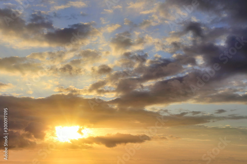 Fototapeta Naklejka Na Ścianę i Meble -  Dramatic sunset and sunrise sky
