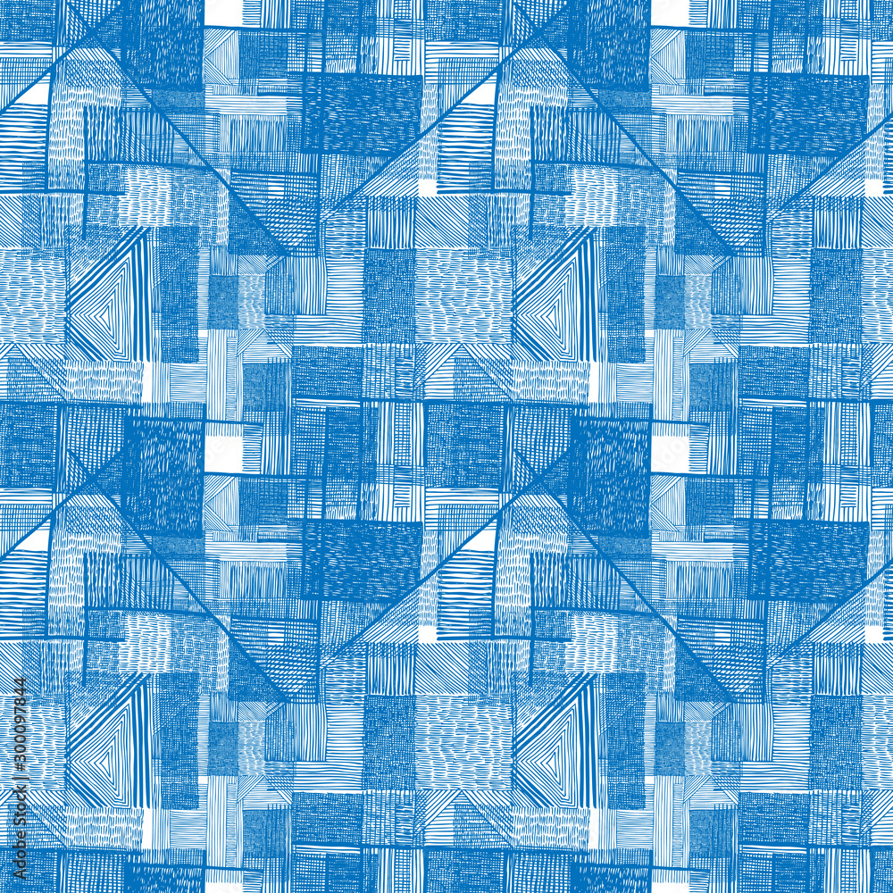 Obraz premium Seamless Pattern With Hand Drawn Abstract Background. Vector Illustration