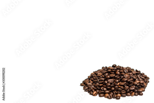 Coffee beans on isolated background. Good for wallpaper and background