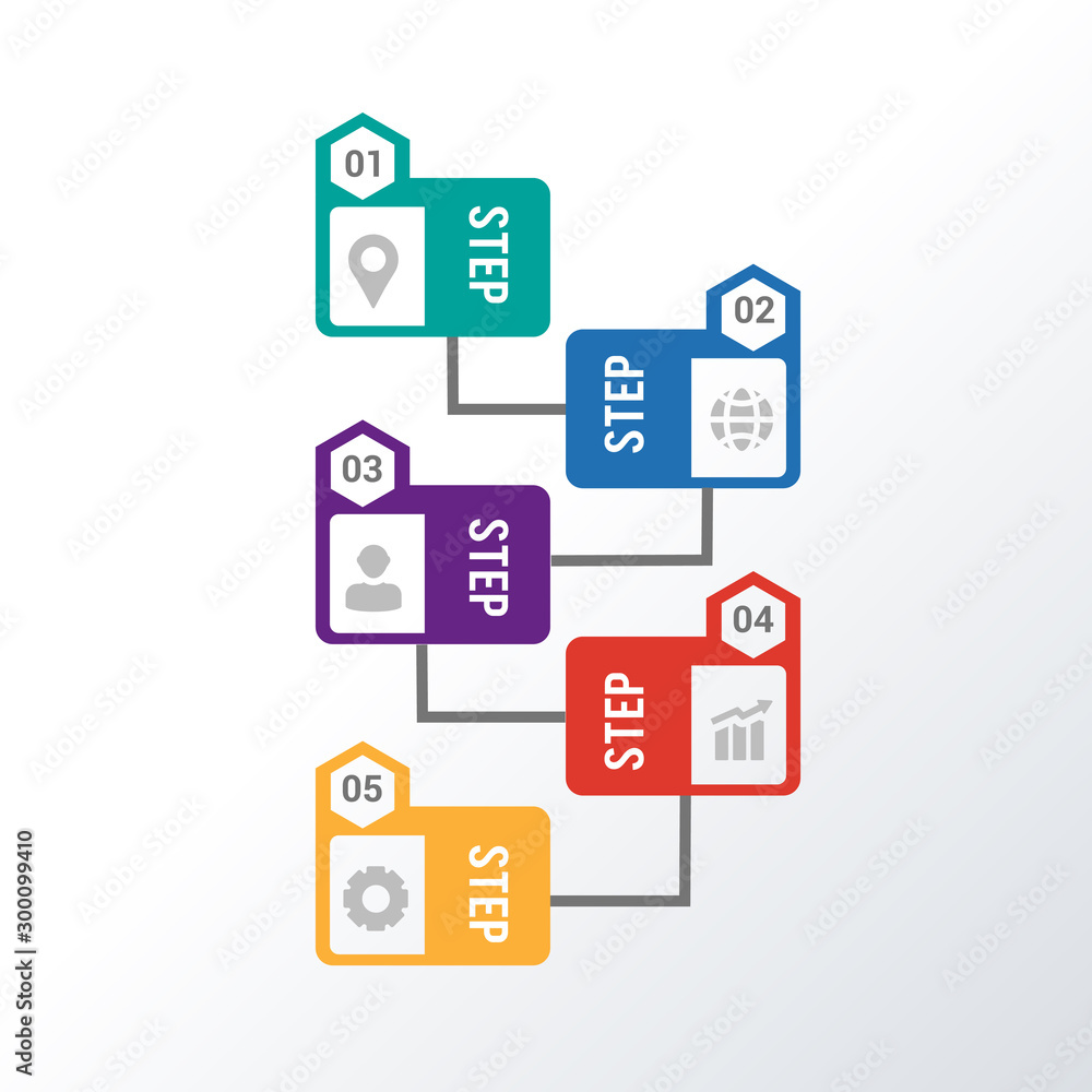 Timeline infographic template design. Business concept infograph with 5 options, steps or processes. Vector visualization can be used for workflow layout, diagram, annual report, web Timeline infographic template design. Business concept infograph with 5 options, steps or processes. Vector visualization can be used for workflow layout, diagram, annual report, web