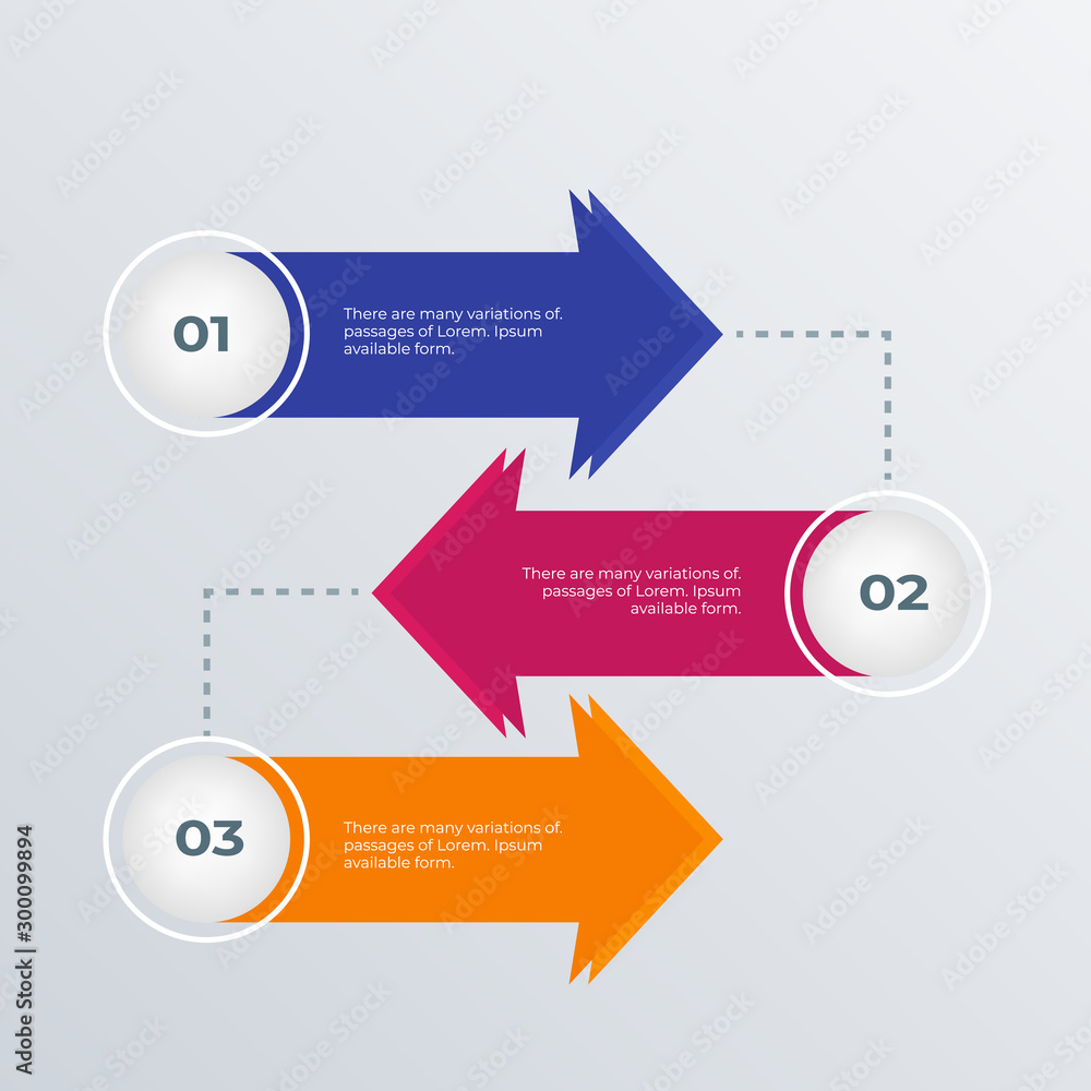 Arrow process infographics template design. Business concept infograph ...
