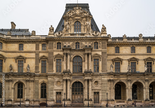 View of the Louvre Museum, Paris - France