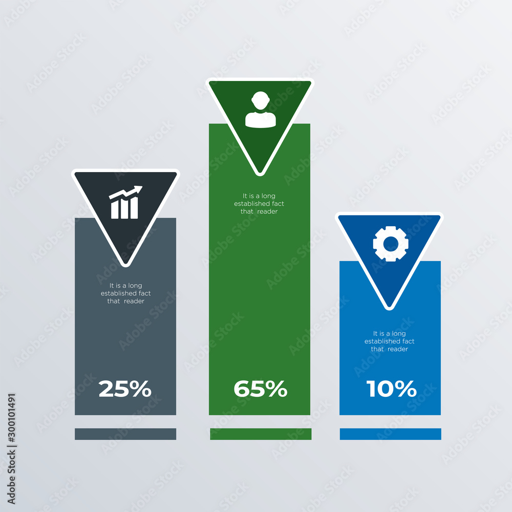 Statistics chart with icons infographic template design. Business ...