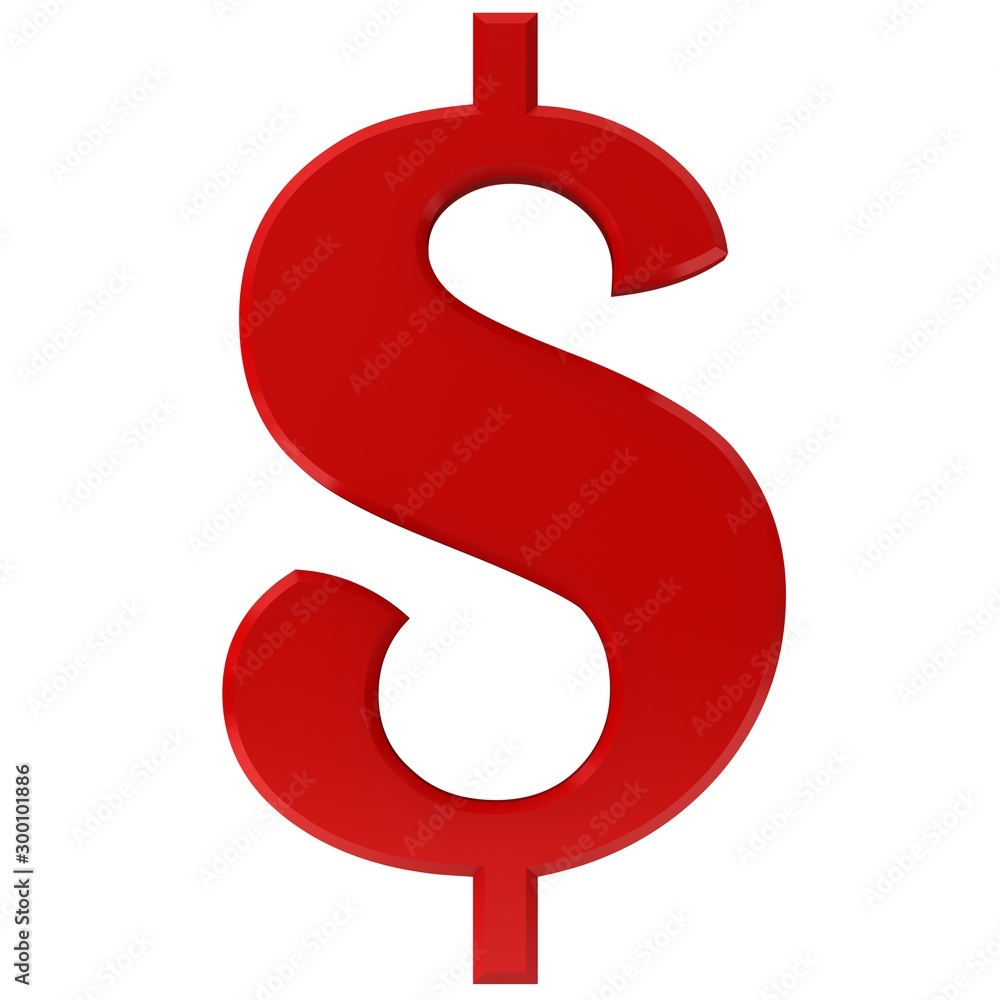 dollar sign red 3d symbol dollar sign red 3d symbol